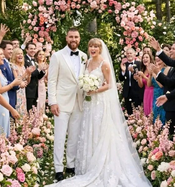 TRAVIS KELCE AND TAYLOR SWIFT just made the BIGGEST, happiest announcement of their lives together! After years of sweet, private love built through support, patience, and shared dreams, they dropped the ultimate bombshell in the most romantic way – cheers exploding everywhere!